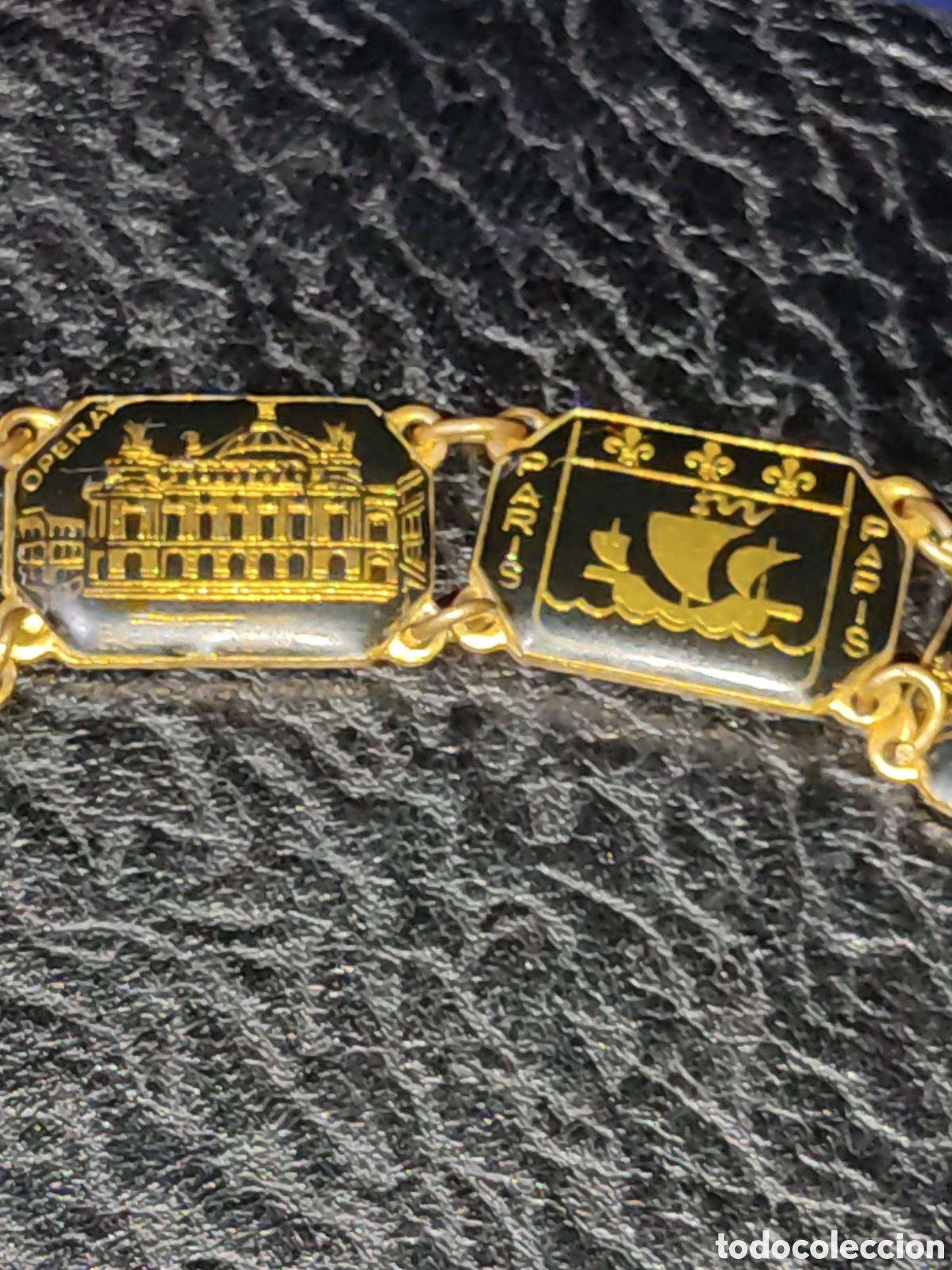 Joyeria: Antigua pulsera recuerdo de Par&iacute;s. - Foto 4