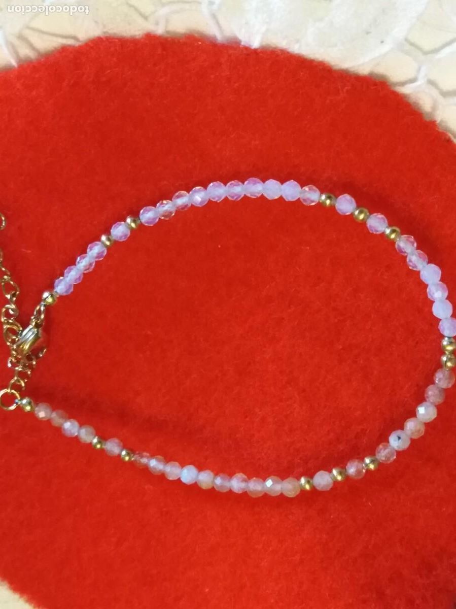 Joaillerie: PRECIOSA PULSERA DE PIEDRA LUNA Y PIEDRA DEL SOL NATURALES (SIN USAR)