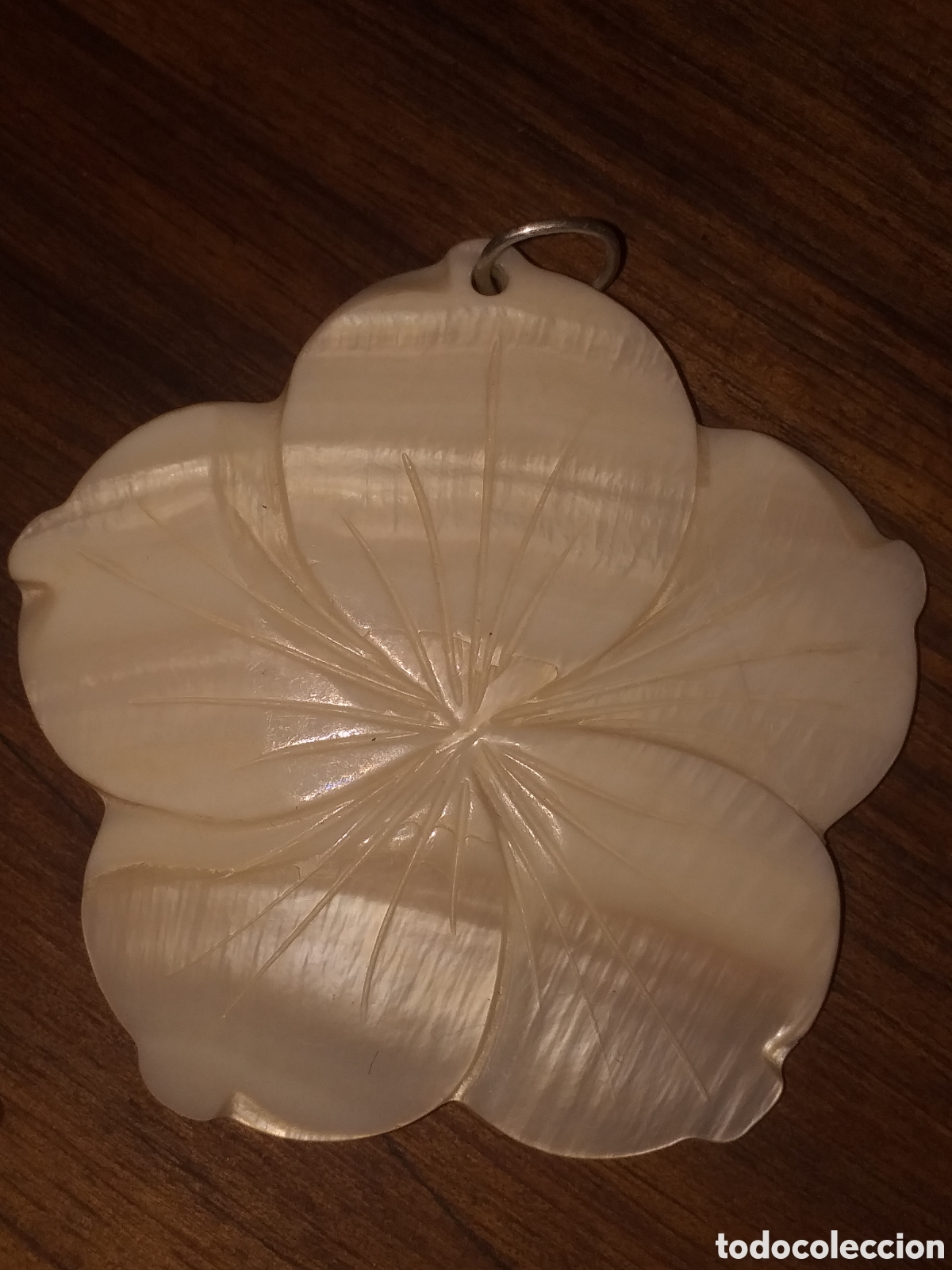Joyeria: Colgante flor en nacar - Foto 2