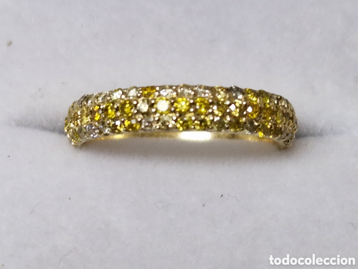 Jewelry: IMPRESIONANTE ANILLO ORO 14 K DIAMANTES CERTIFICADO AIG