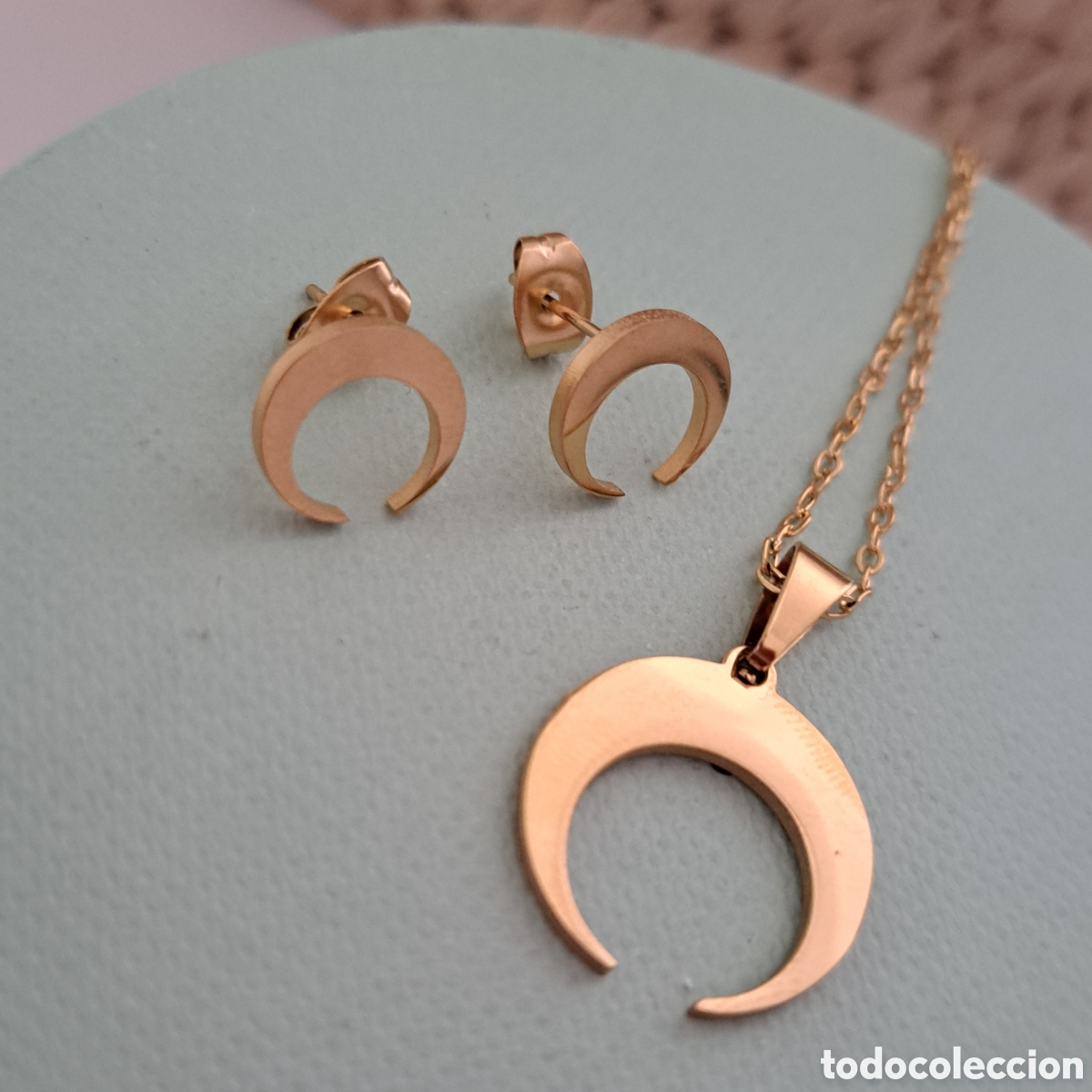 Joyeria: MAGN&Iacute;FICO CONJUNTO DE ACERO Y ORO. REF S4 C ORO - Foto 2