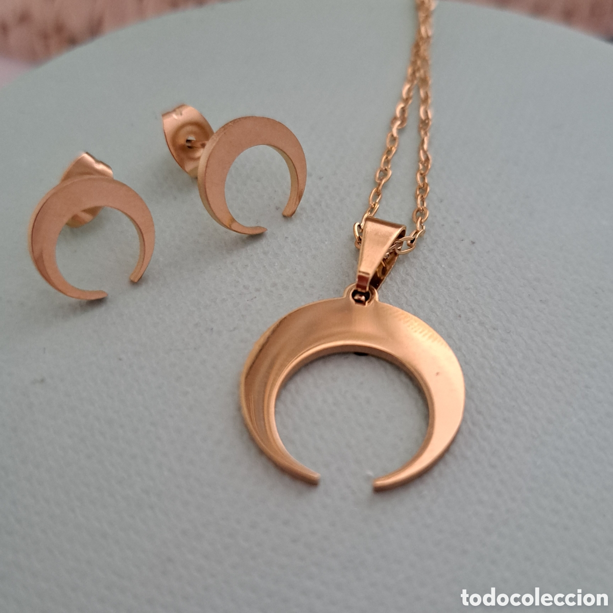 Joyeria: MAGN&Iacute;FICO CONJUNTO DE ACERO Y ORO. REF S4 C ORO - Foto 1