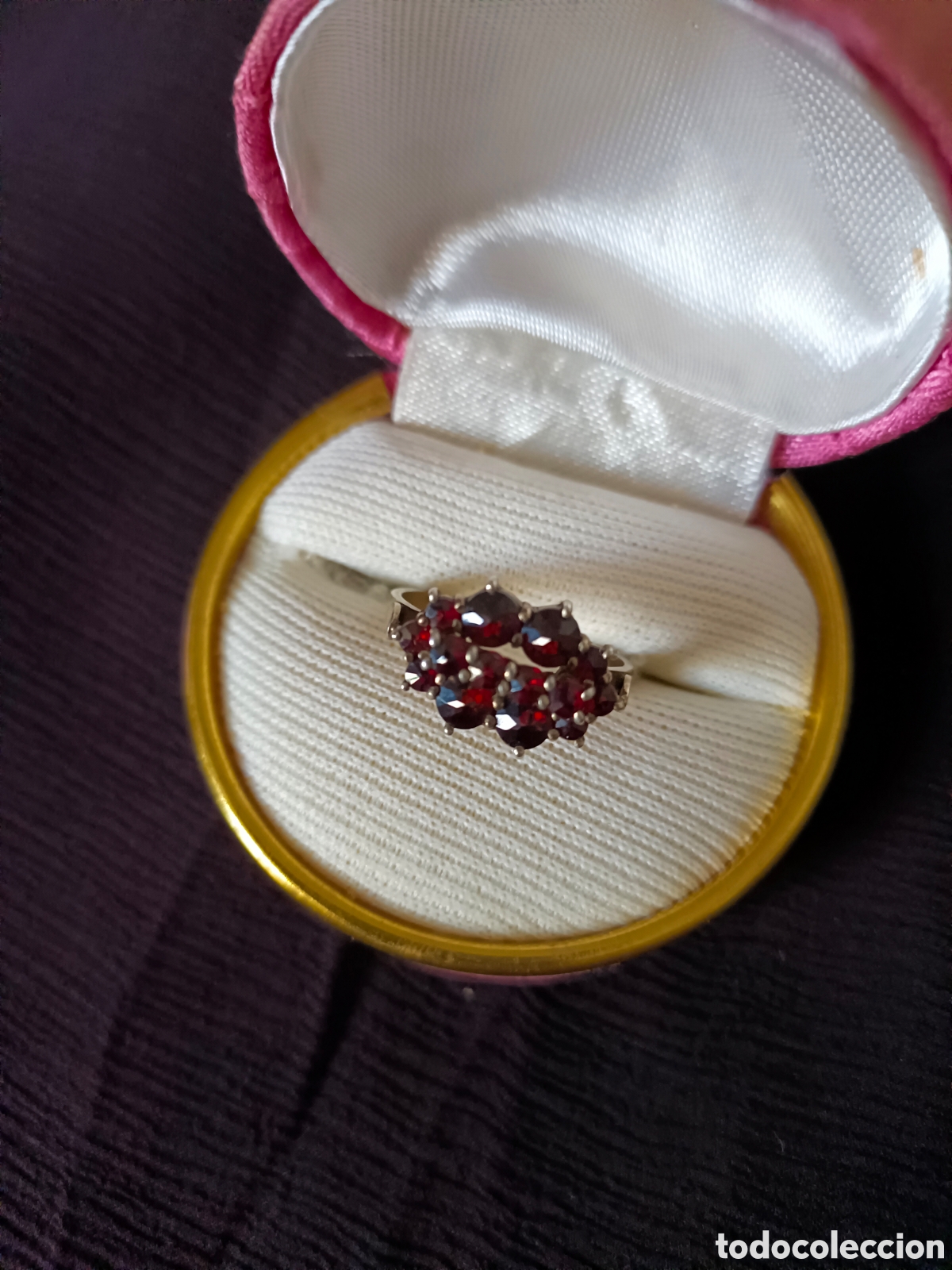 Joyeria: Anillo de plata con granates - Foto 3