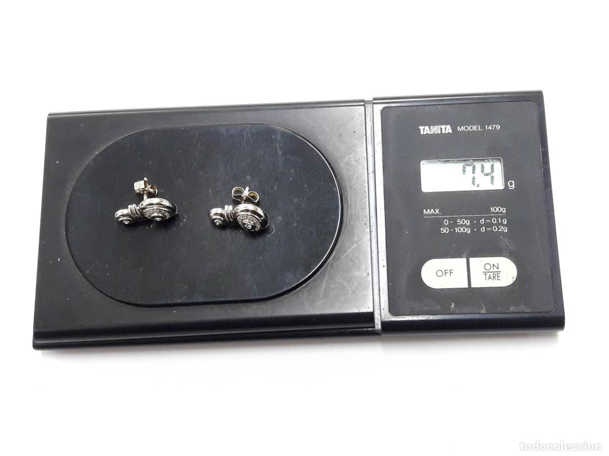 Joyeria: PENDIENTES DE ORO BLANCO Y DIAMANTES NUEVOS A ESTRENAR - Foto 13
