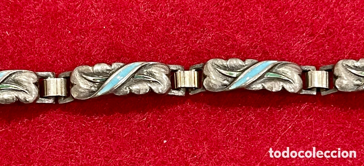 Joyeria: Bonita pulsera en plata de ley y esmalte. - Foto 2