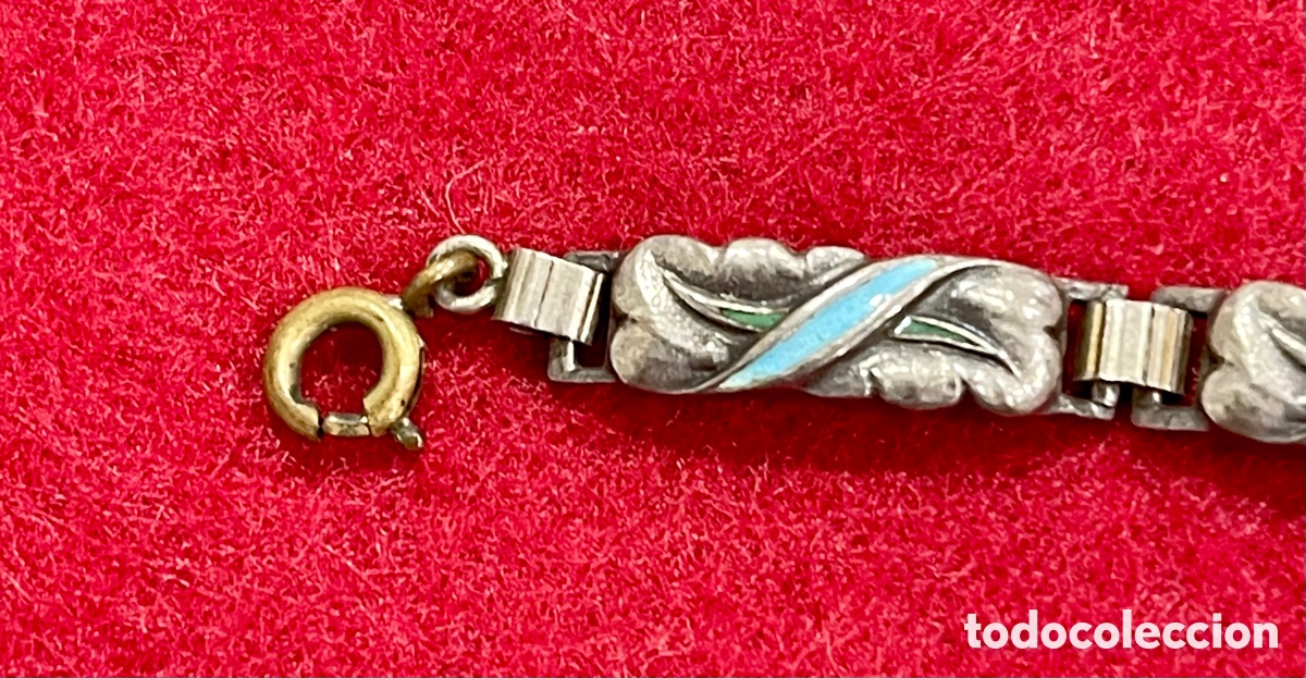 Joyeria: Bonita pulsera en plata de ley y esmalte. - Foto 3