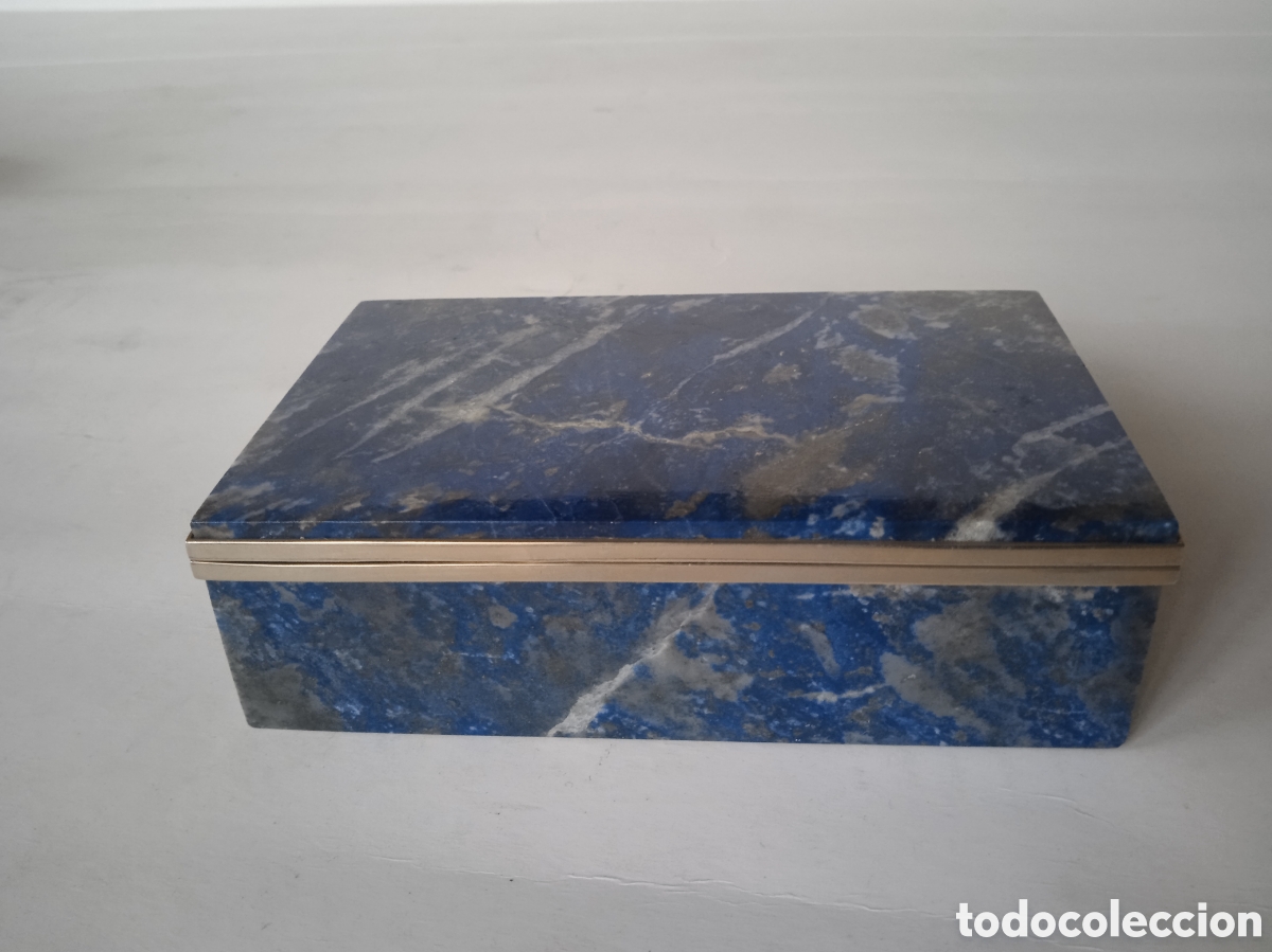 Joyeria: CAJA DE LAPISL&Aacute;ZULI Y ALPACA PLATEADA - Foto 2