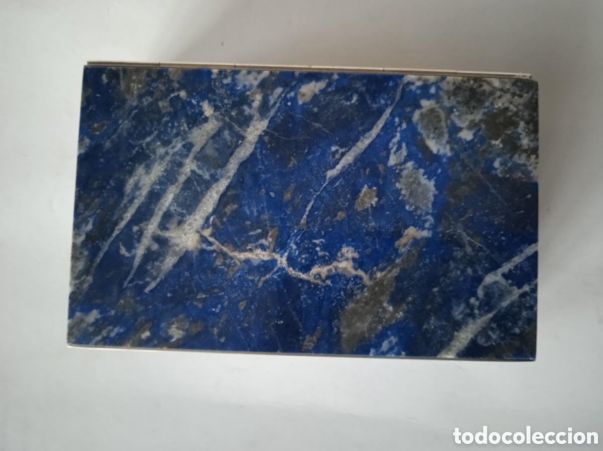 Joyeria: CAJA DE LAPISL&Aacute;ZULI Y ALPACA PLATEADA - Foto 1