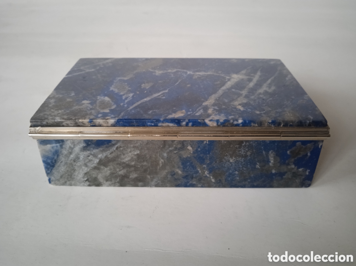 Joyeria: CAJA DE LAPISL&Aacute;ZULI Y ALPACA PLATEADA - Foto 4