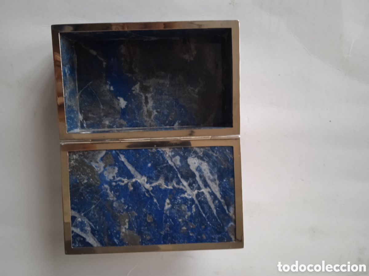 Joyeria: CAJA DE LAPISL&Aacute;ZULI Y ALPACA PLATEADA - Foto 3
