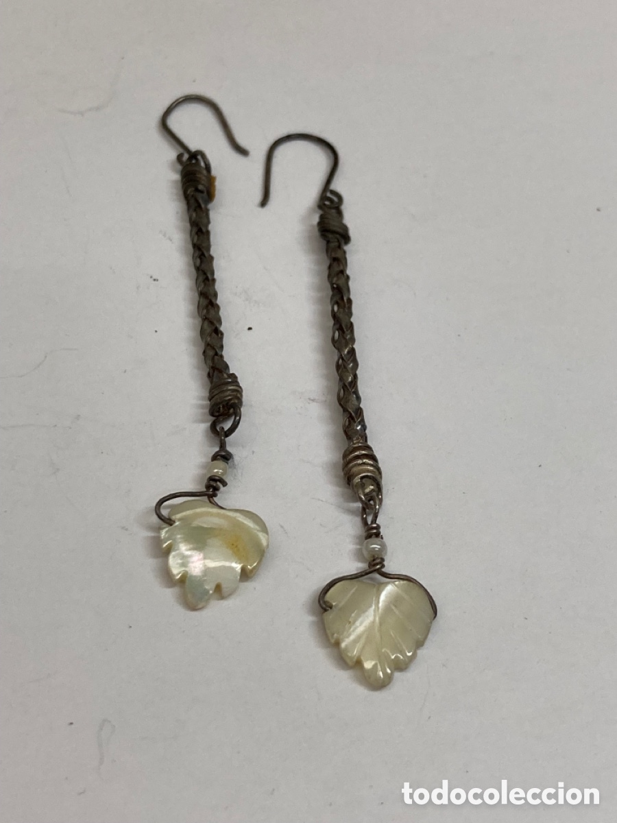Gioielleria: Pendientes de plata y n&aacute;car P83