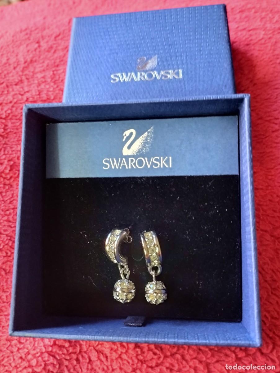 Joyeria: Pendientes de Svarosvki en su estuche - Foto 1