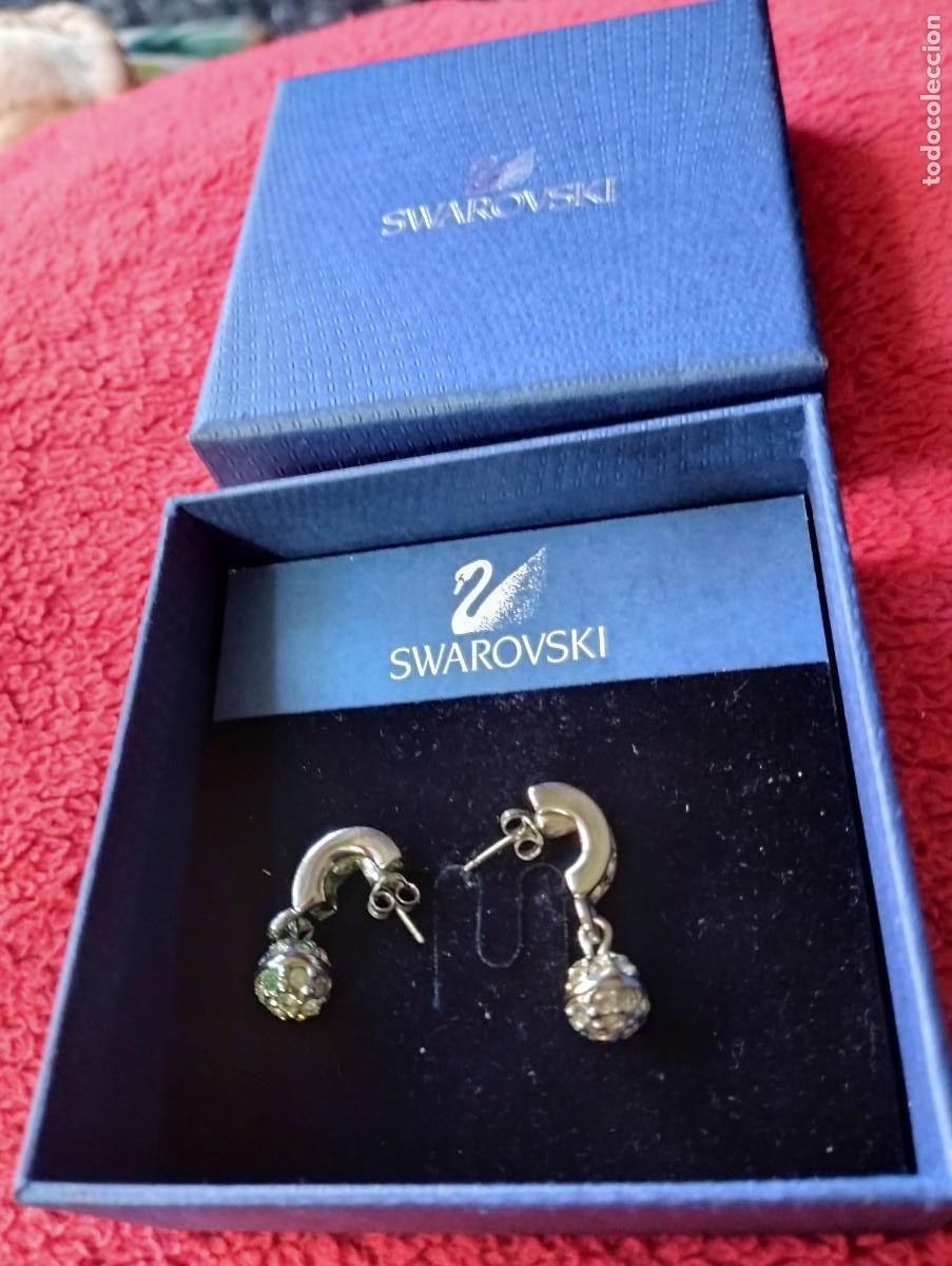Joyeria: Pendientes de Svarosvki en su estuche - Foto 2
