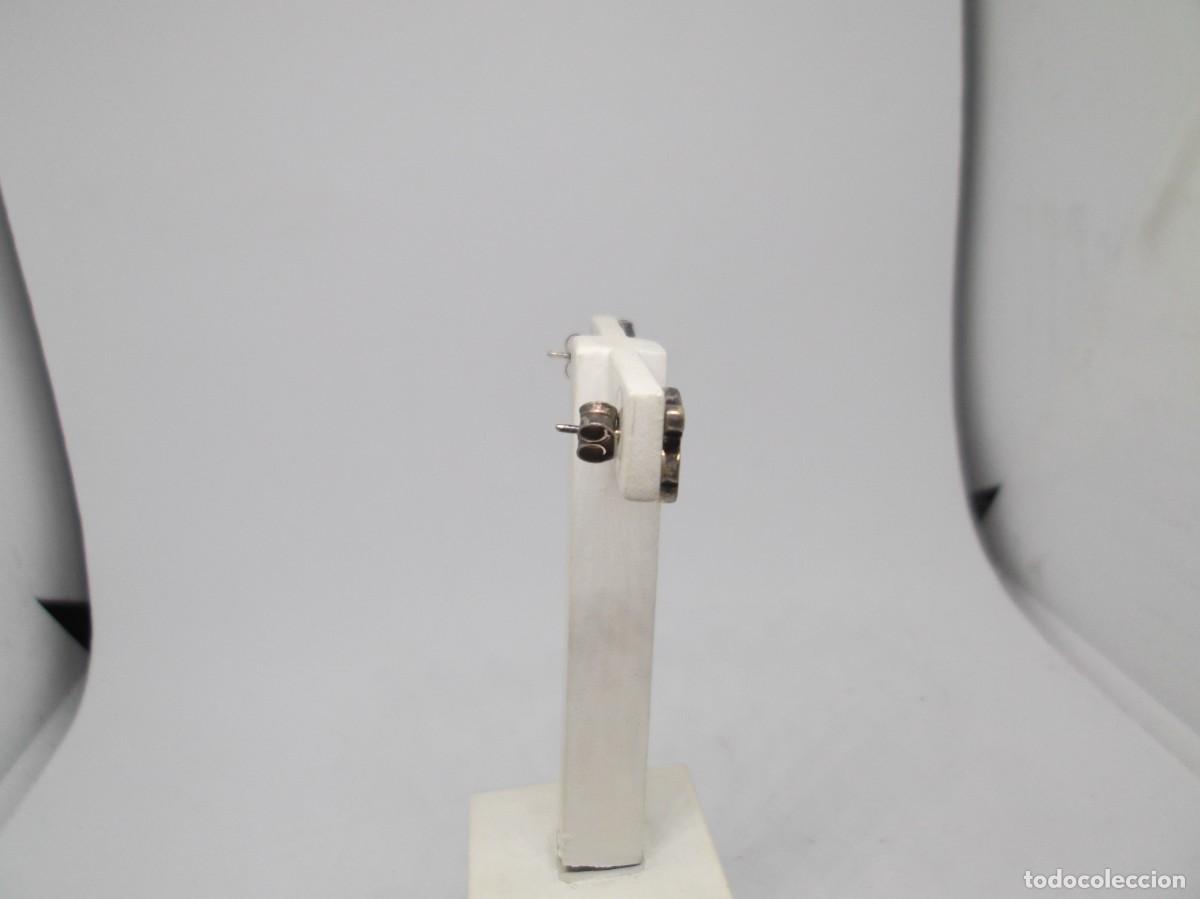 Joyeria: Pendientes osito en plata con cierre de presi&oacute;n. - Foto 3