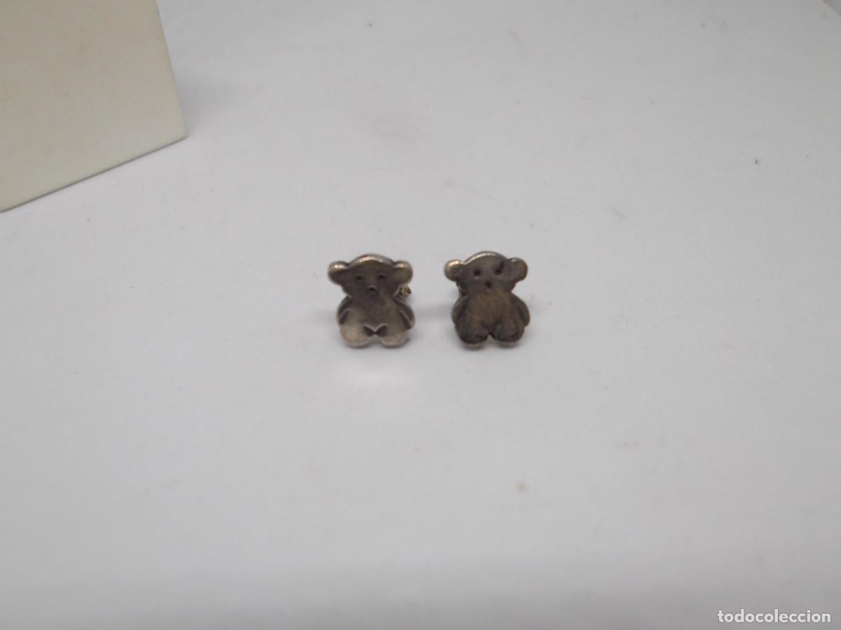 Joyeria: Pendientes osito en plata con cierre de presi&oacute;n. - Foto 6