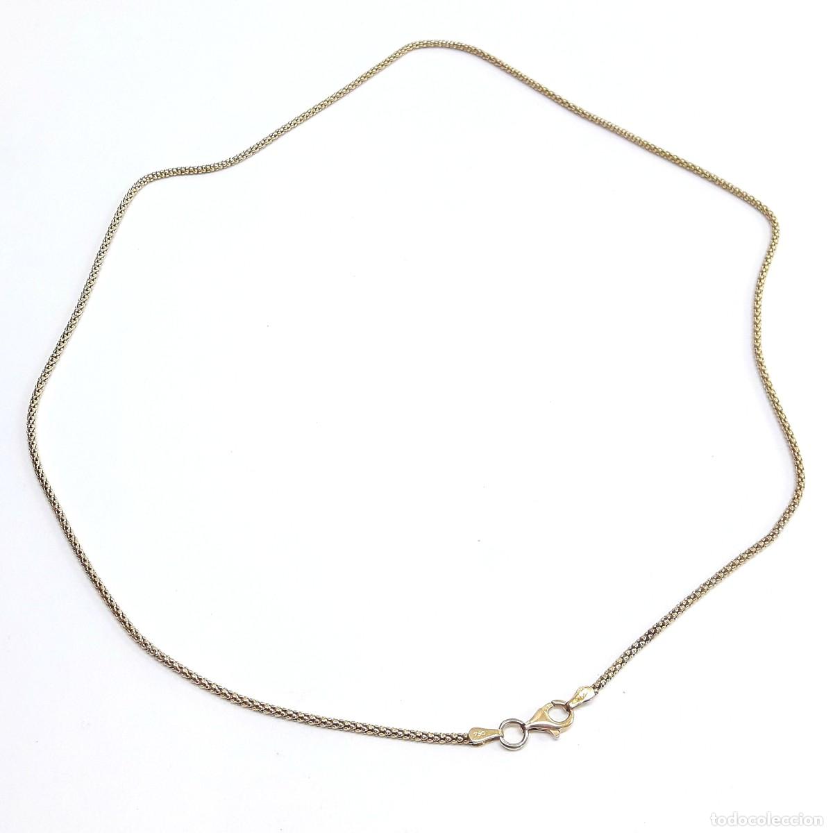 Joyeria: FINA CADENA CORD&Oacute;N DE ORO DE LEY 50 CM - Foto 1