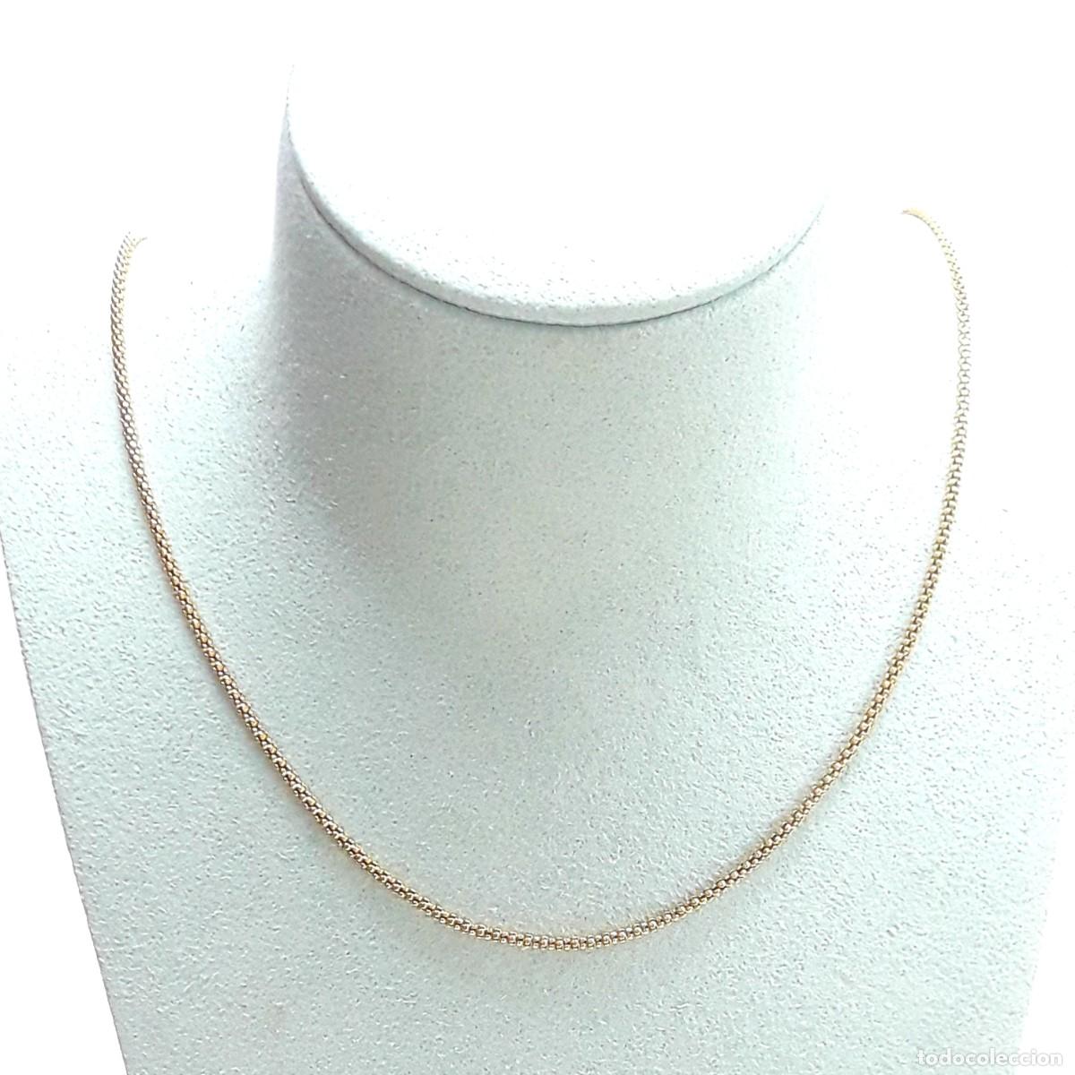 Joyeria: FINA CADENA CORD&Oacute;N DE ORO DE LEY 50 CM - Foto 2