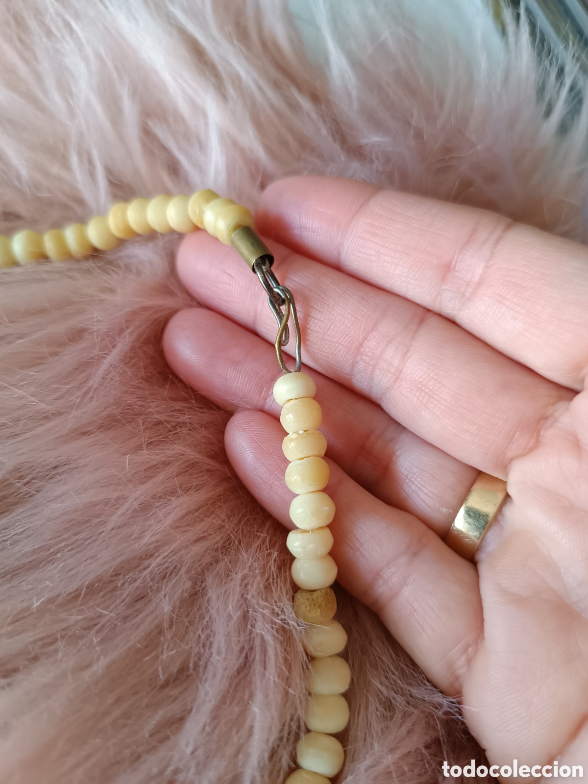 Joyeria: Collar tallado en marfil hueso - Foto 4