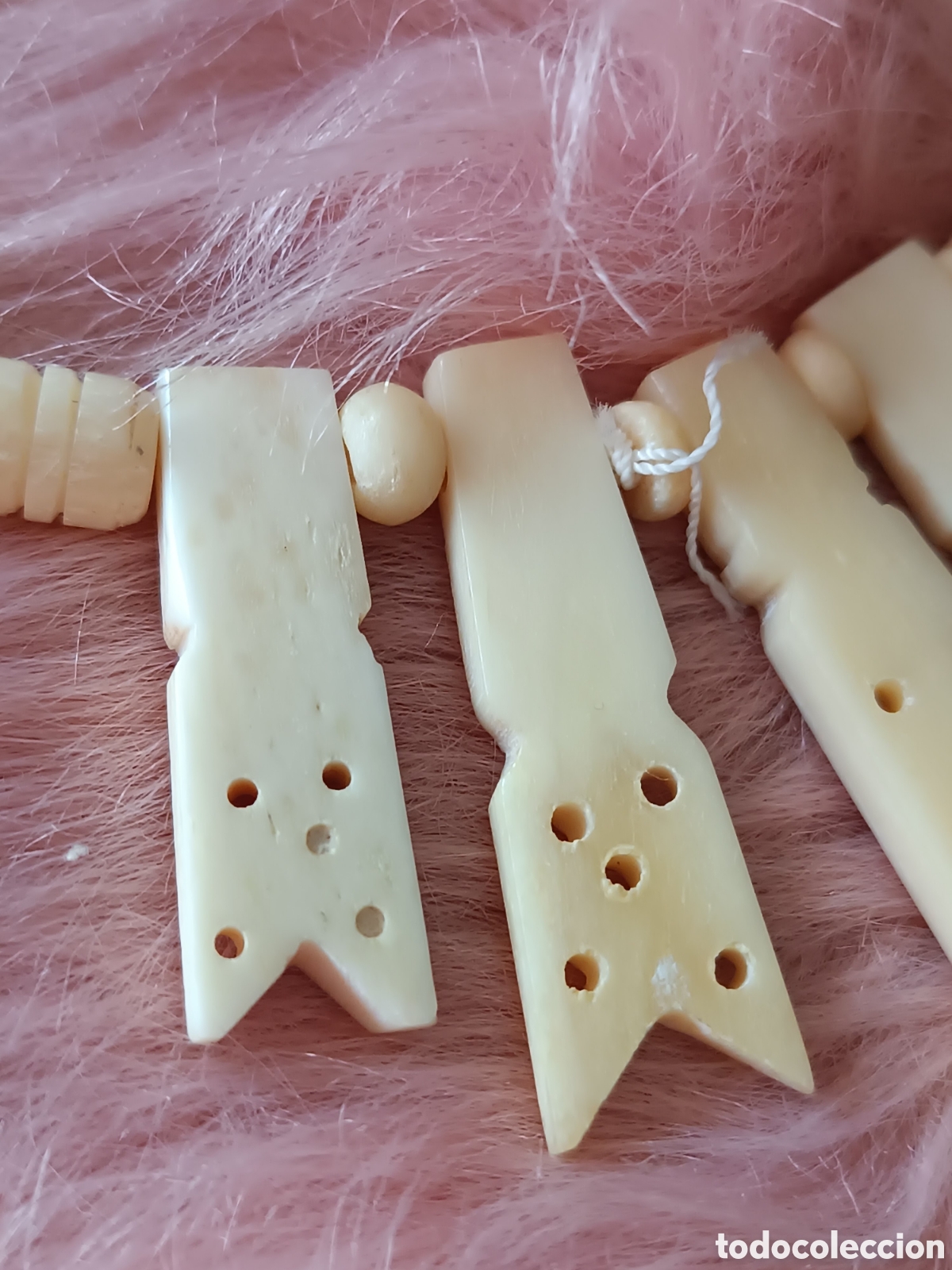 Joyeria: Collar tallado en marfil hueso - Foto 7