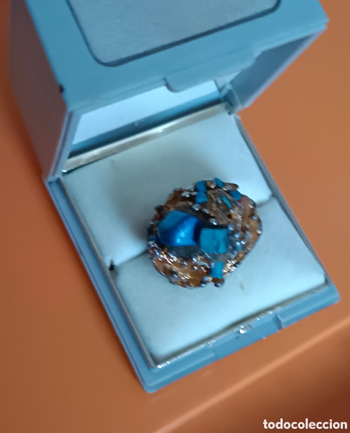 Joyeria: Anillo con piedras color turquesa - Foto 3
