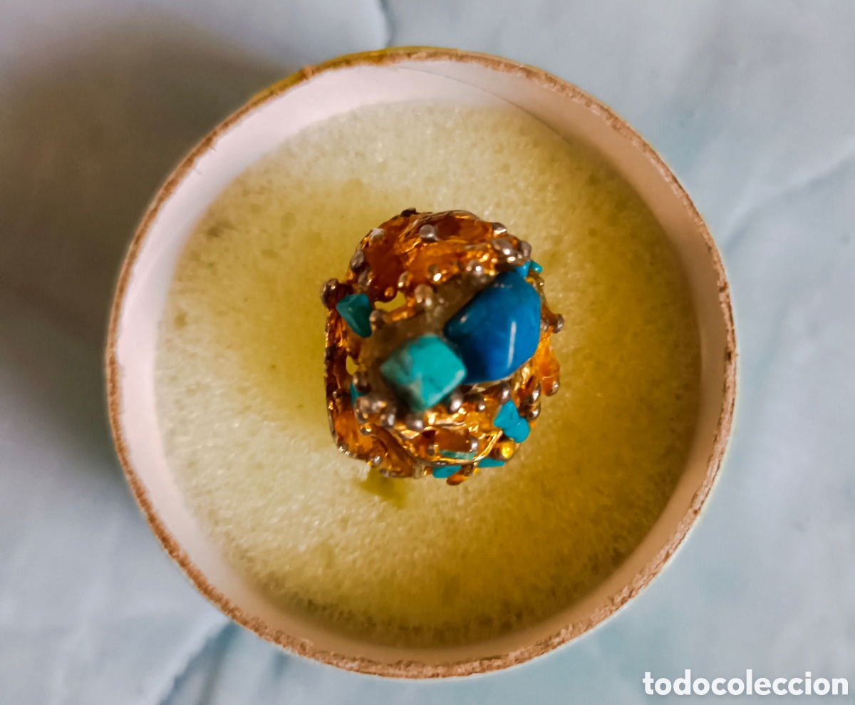Joyeria: Anillo con piedras color turquesa - Foto 4