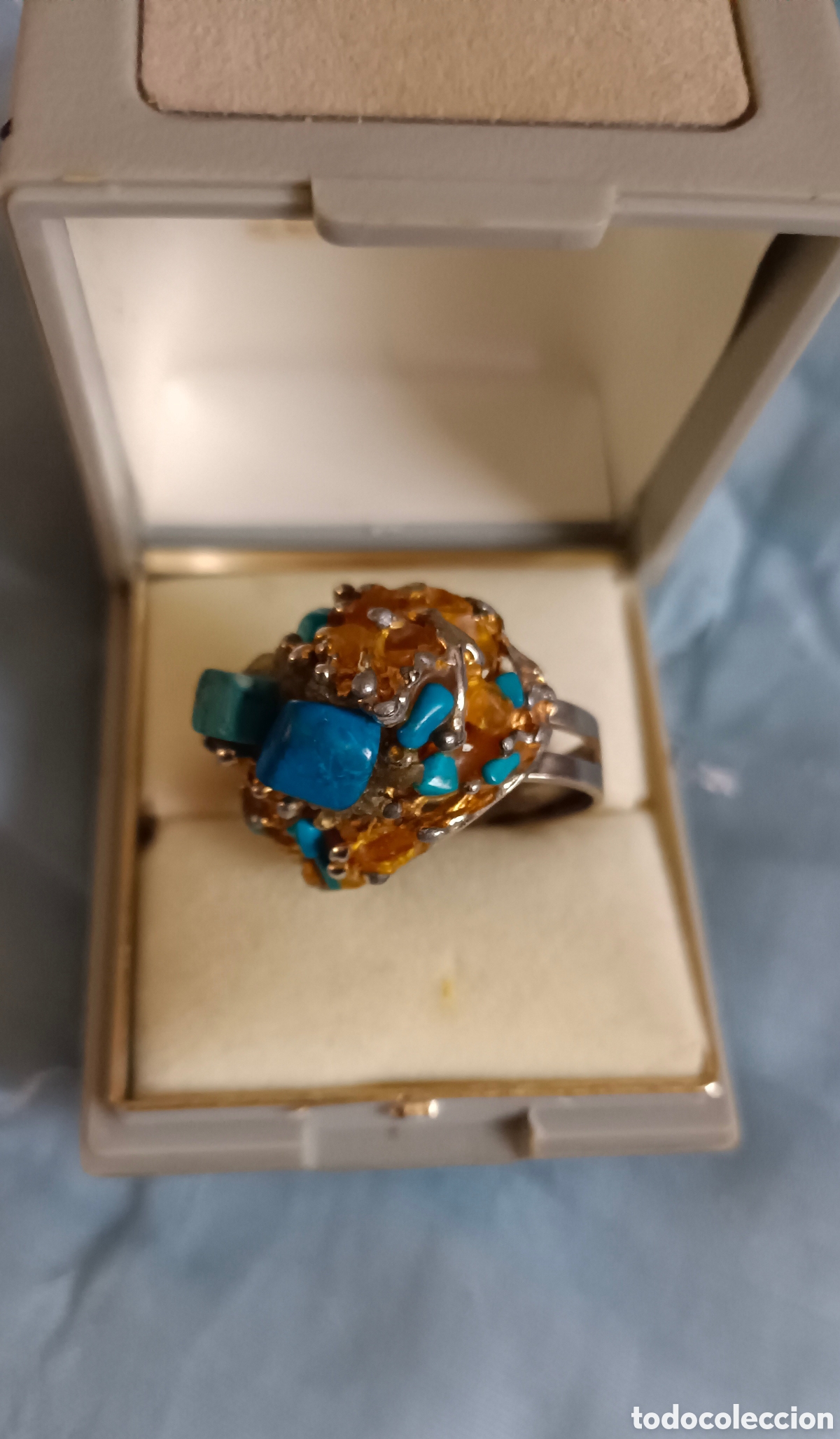 Joyeria: Anillo con piedras color turquesa - Foto 6