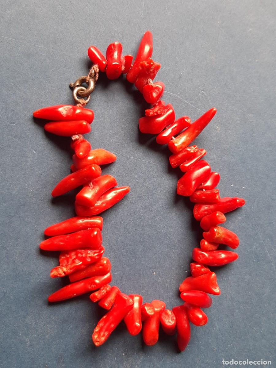 Joyeria: Pulsera antigua de coral rojo - Foto 1