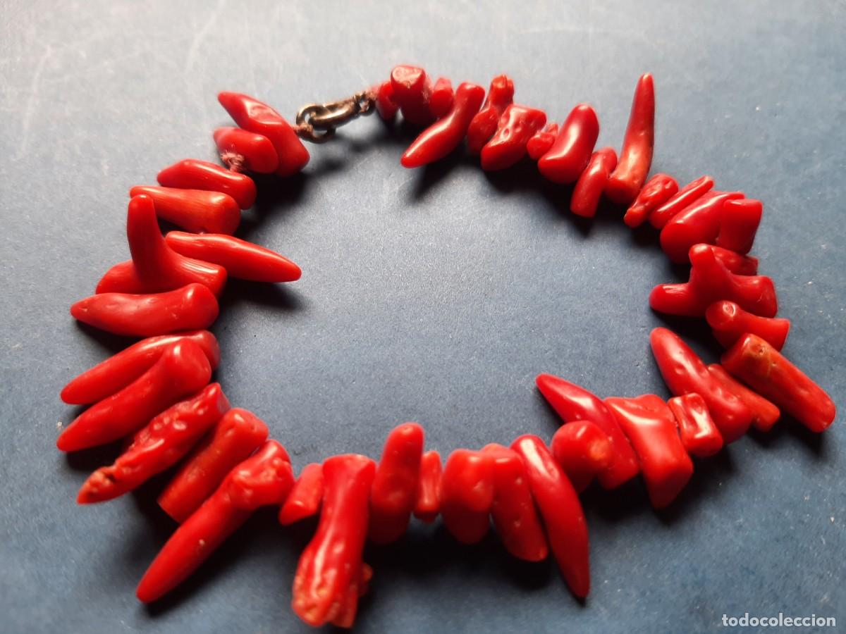 Joyeria: Pulsera antigua de coral rojo - Foto 2
