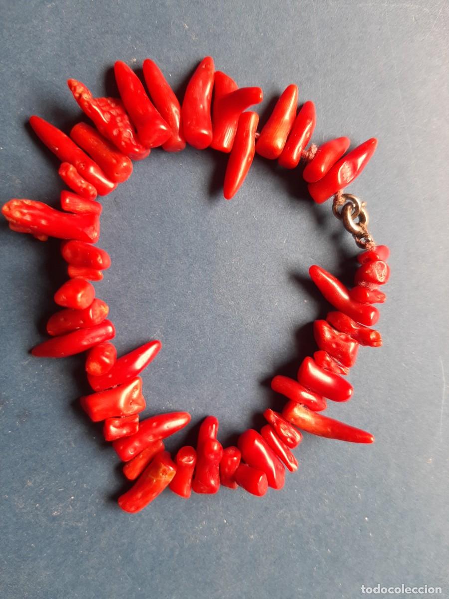 Joyeria: Pulsera antigua de coral rojo - Foto 3