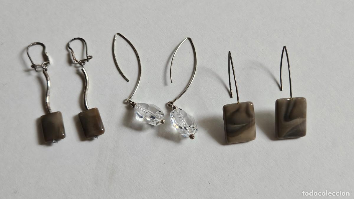 Joyeria: Lote de pendientes de plata - Foto 1