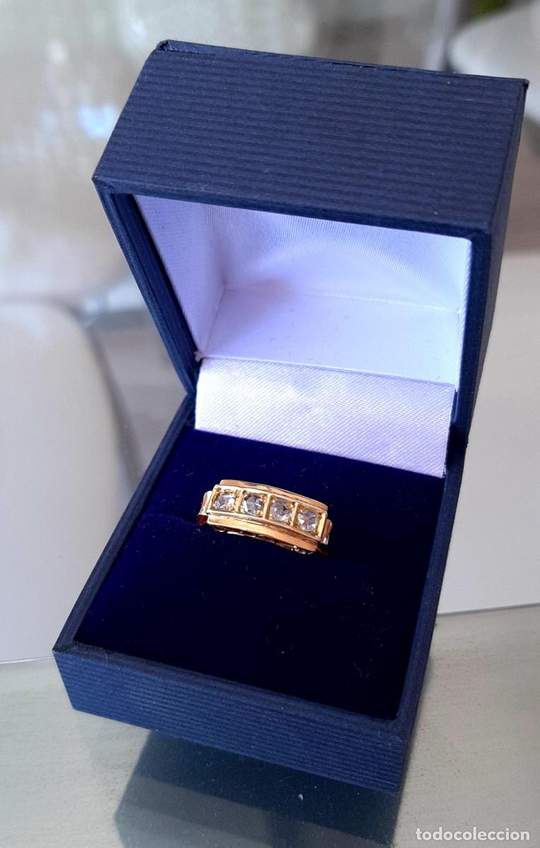 Joyeria: Anillo tresillo oro y diamantes - Foto 1