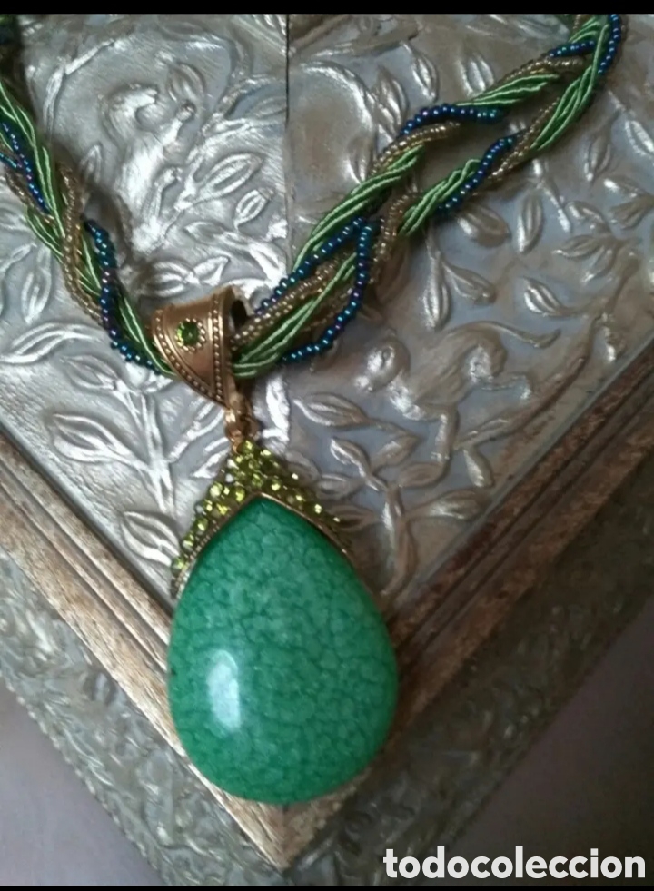 Joyeria: Colgante verde y dorado - Foto 4