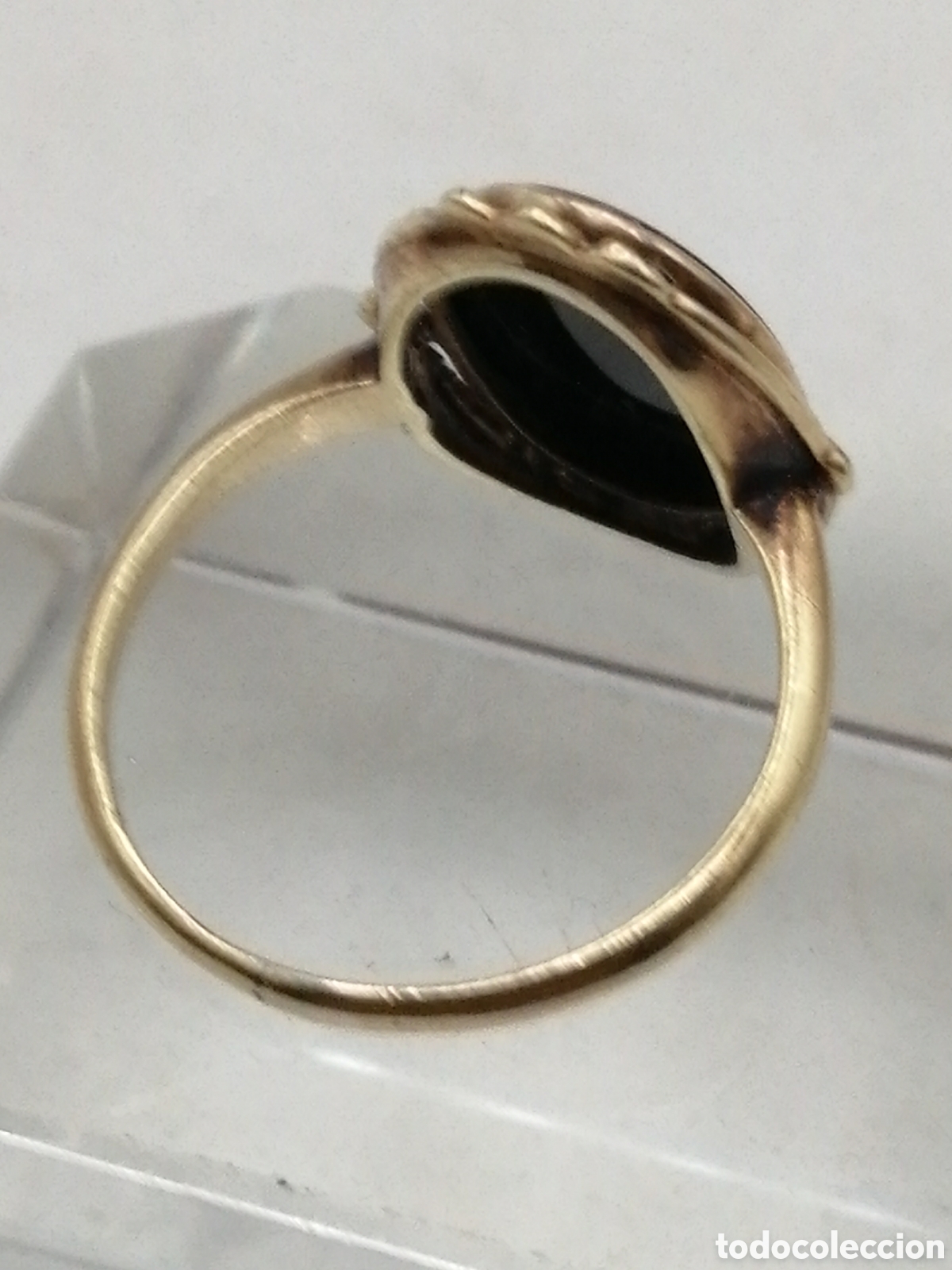 Joyeria: Anillo oro 14 quilates y onix negro - Foto 4
