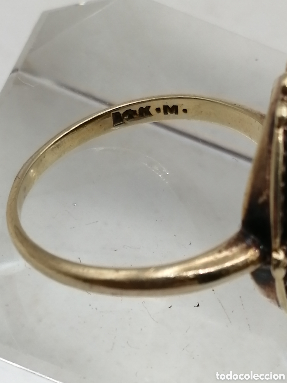 Joyeria: Anillo oro 14 quilates y onix negro - Foto 5