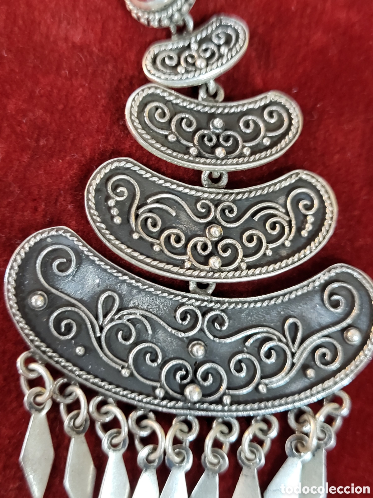 Joyeria: PRECIOSOS PENDIENTES VINTAGE. PLATA. 8CM LARGOS - Foto 4
