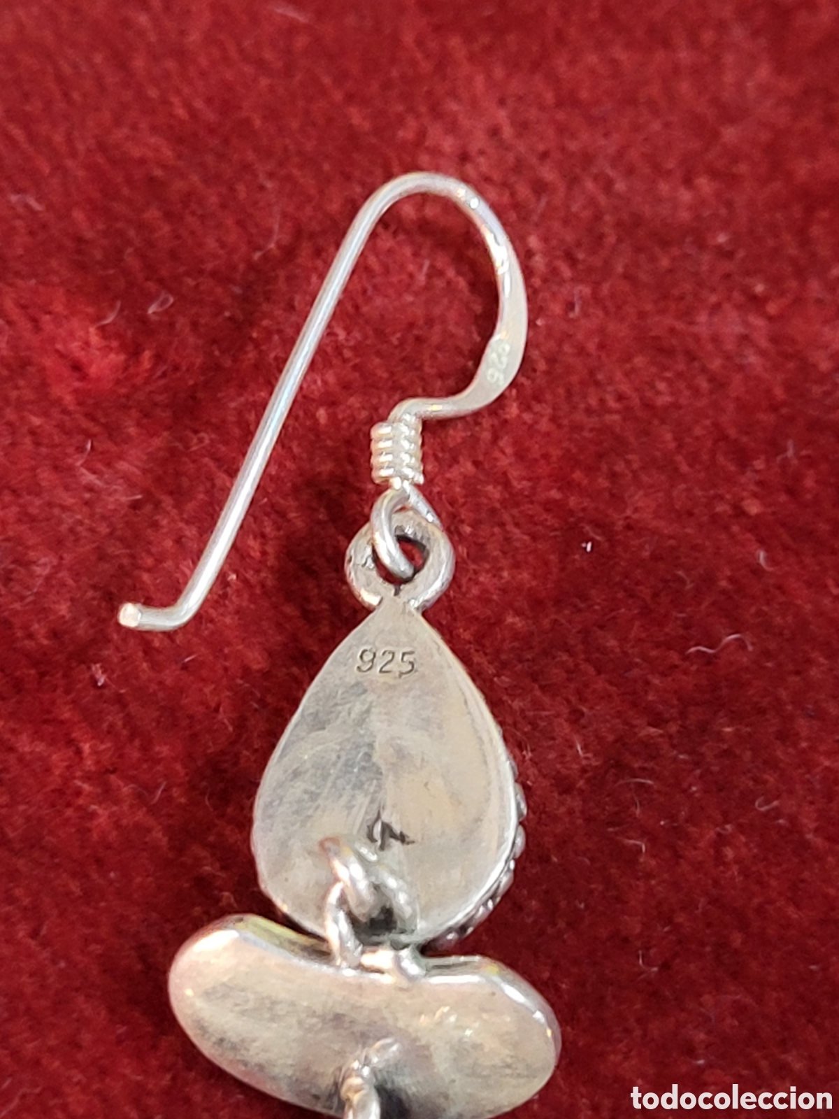 Joyeria: PRECIOSOS PENDIENTES VINTAGE. PLATA. 8CM LARGOS - Foto 9