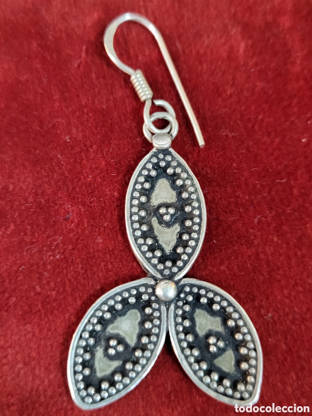 Joyeria: BONITOS PENDIENTES.PLATA. 5.5CM LARGOS - Foto 4