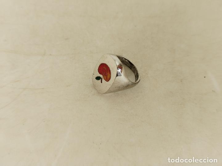 Joyeria: anillo plata 925 con manzana de cristal - Foto 1