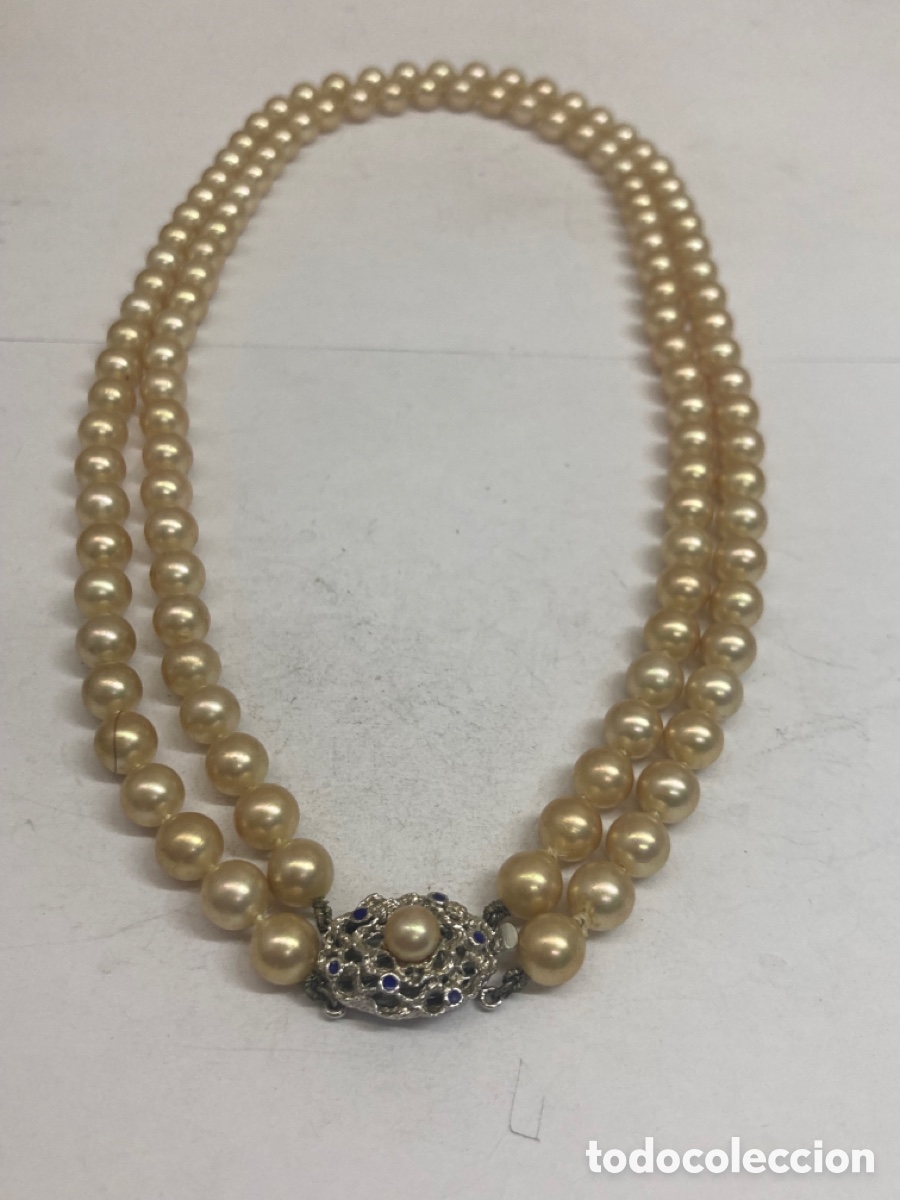 Joyeria: Collar de perlas y cierre de plata /COLL6 - Foto 1