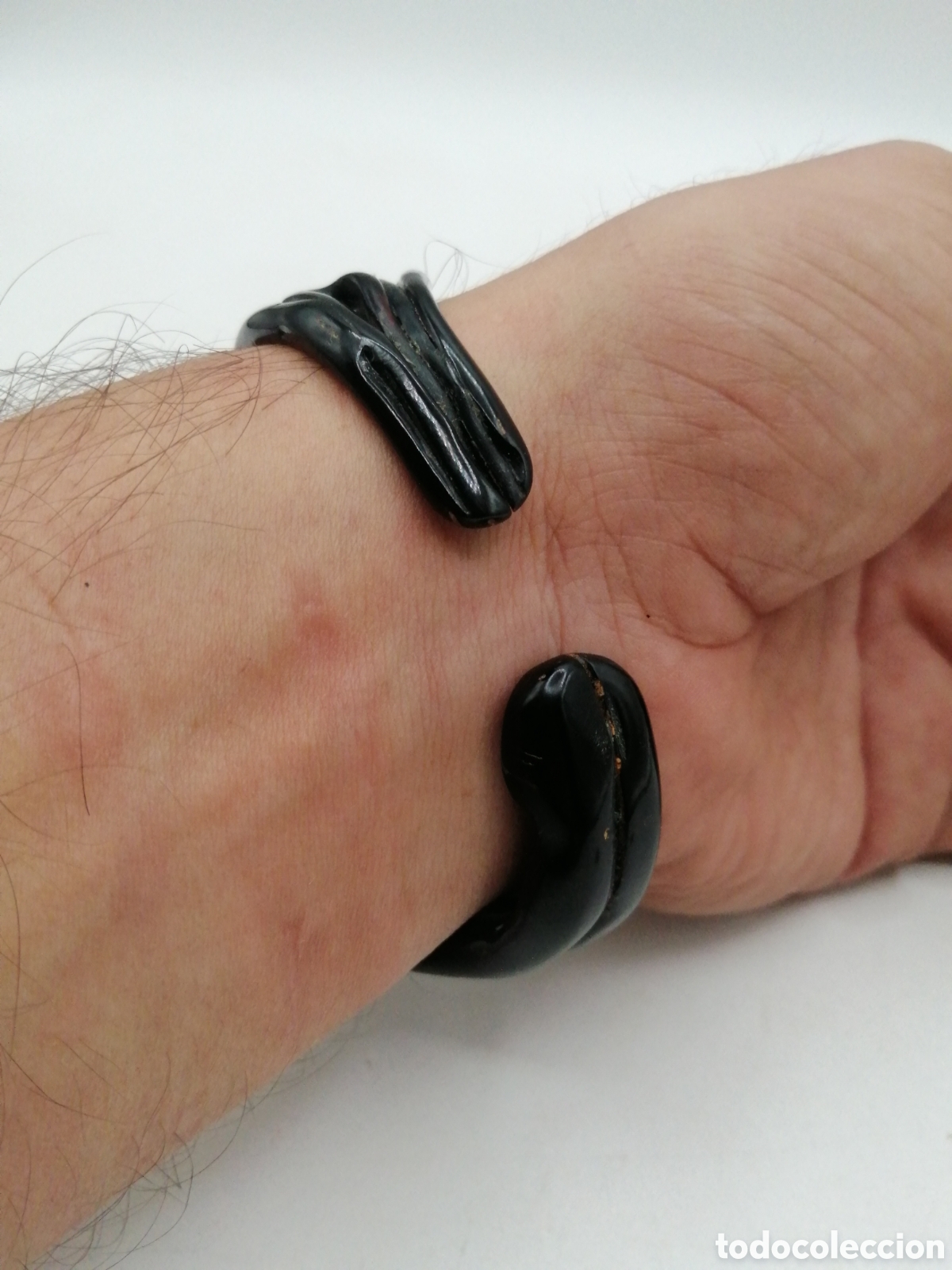 Joyeria: Pulsera brazalete coral negro - Foto 5