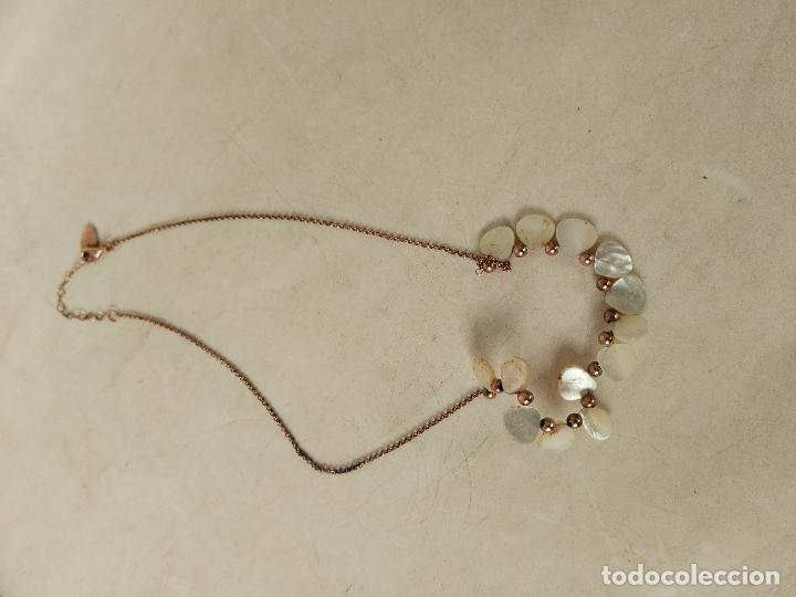 Joyeria: collar lotus plata 925 y nacar - Foto 2