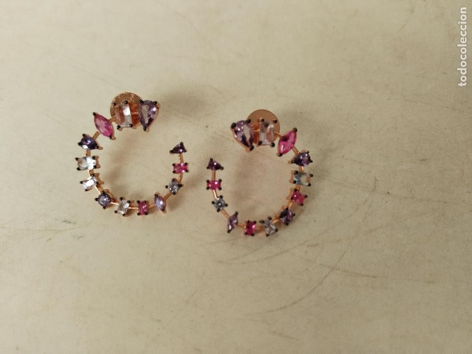 Gioielleria: pendientes plata 925 con cristales de color