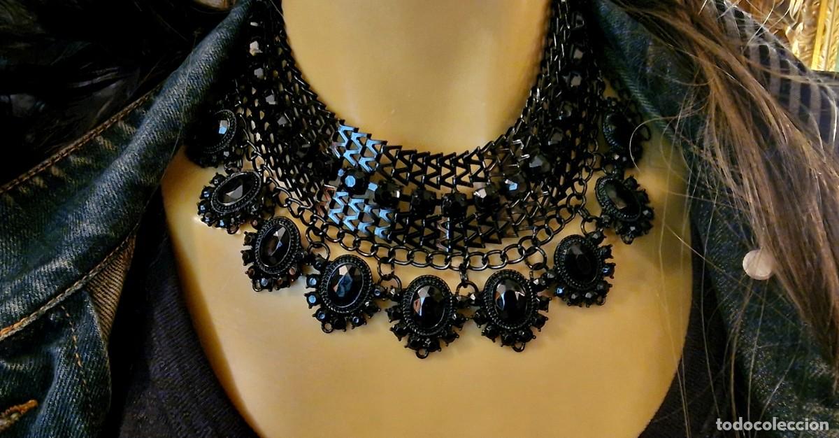 Joyeria: COLLAR NEGRO CON PEDRERIA NEGRA - Foto 6