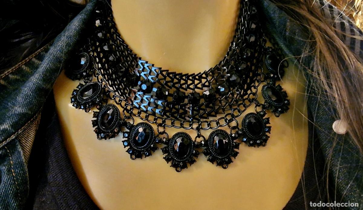 Joyeria: COLLAR NEGRO CON PEDRERIA NEGRA - Foto 7