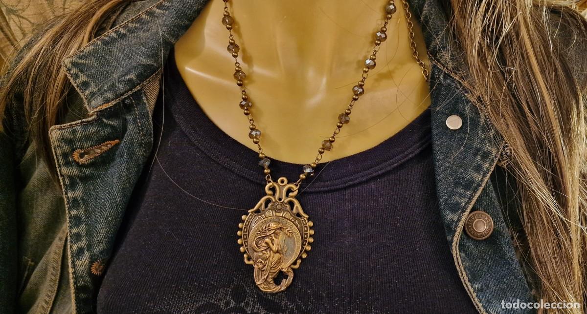 Joyeria: ART NOUVEAU SABIDURIA COLLAR BRONCE - Foto 2