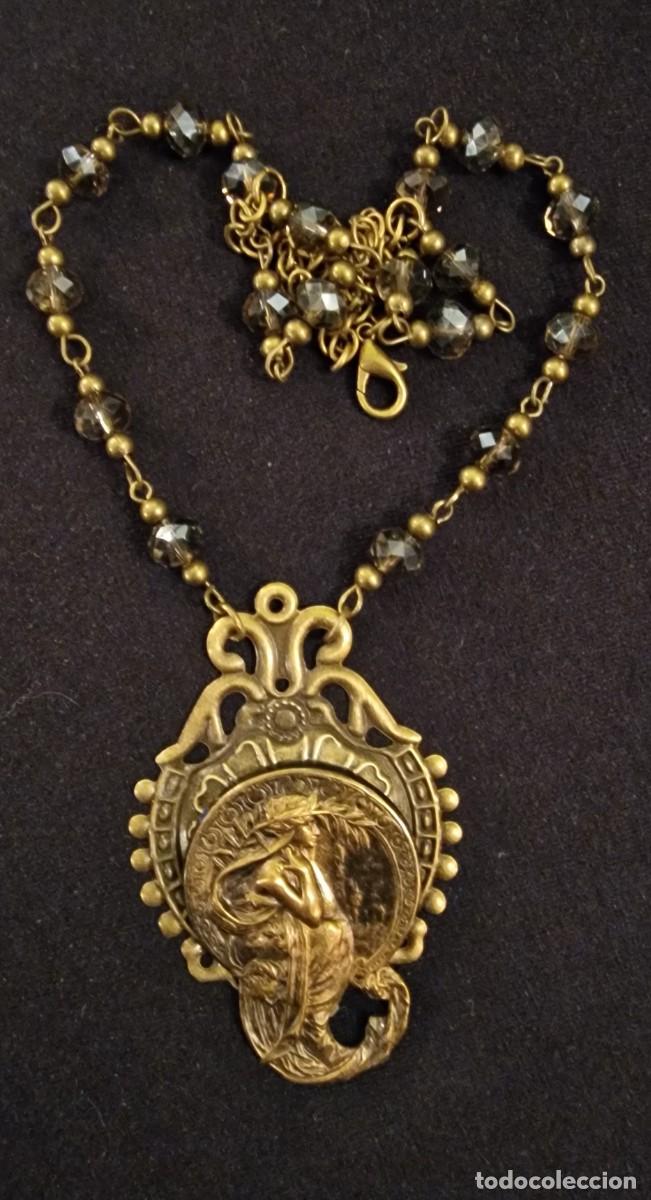 Joyeria: ART NOUVEAU SABIDURIA COLLAR BRONCE - Foto 3