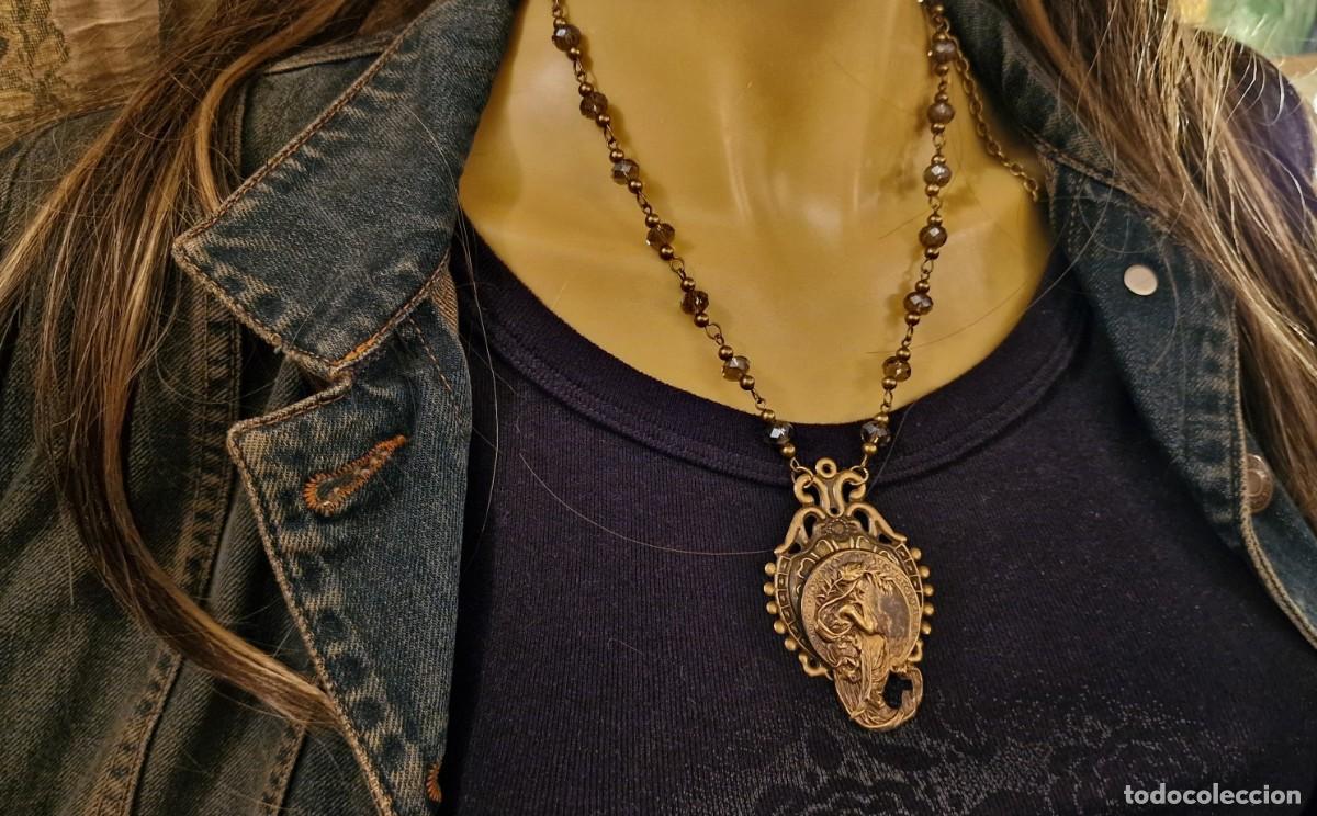 Joyeria: ART NOUVEAU SABIDURIA COLLAR BRONCE - Foto 5