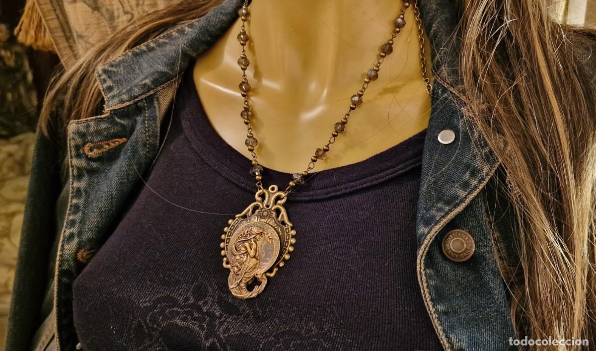 Joyeria: ART NOUVEAU SABIDURIA COLLAR BRONCE - Foto 7