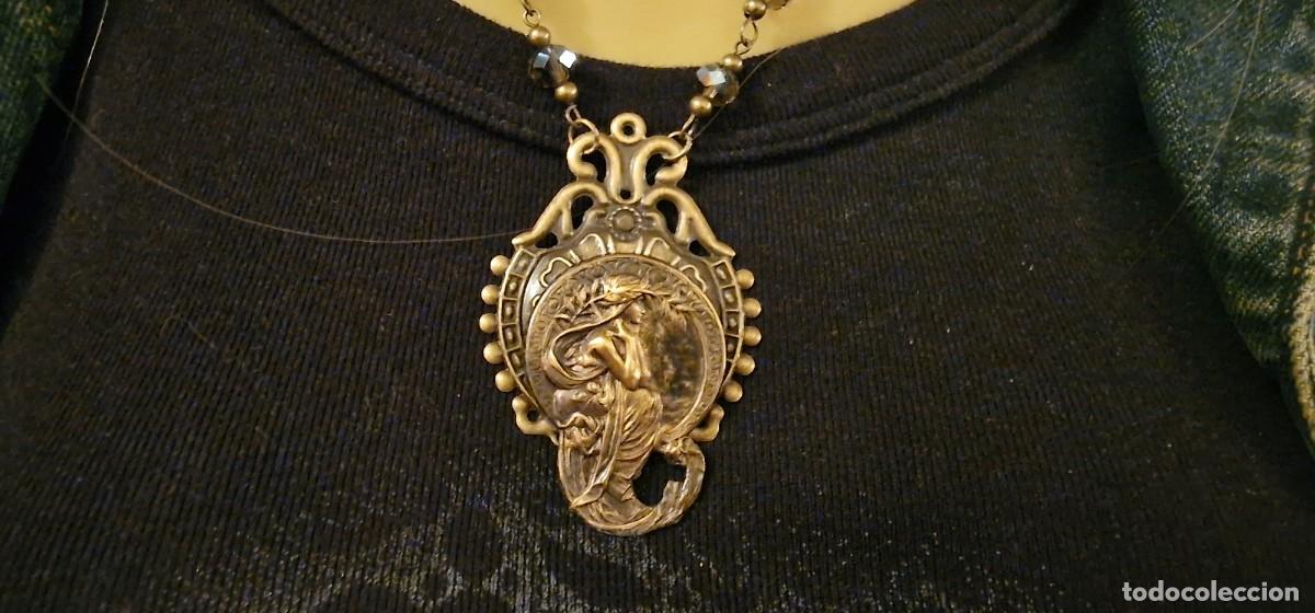 Joyeria: ART NOUVEAU SABIDURIA COLLAR BRONCE - Foto 8