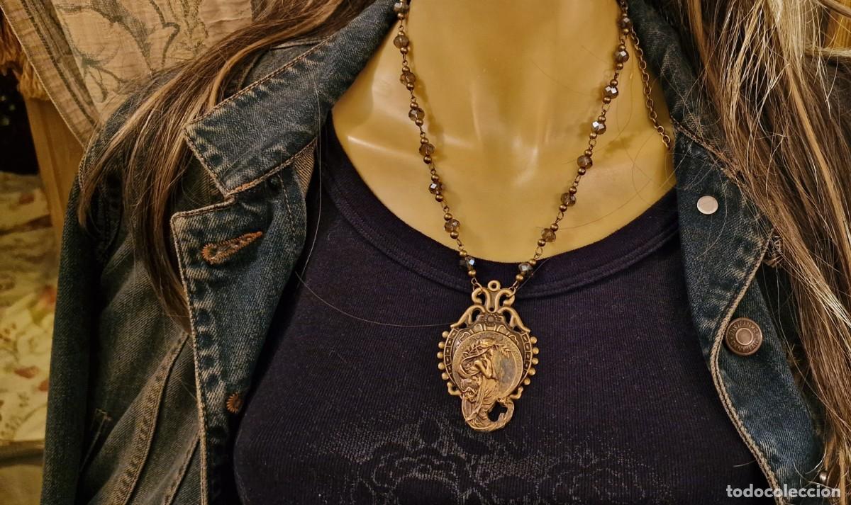 Joyeria: ART NOUVEAU SABIDURIA COLLAR BRONCE - Foto 9